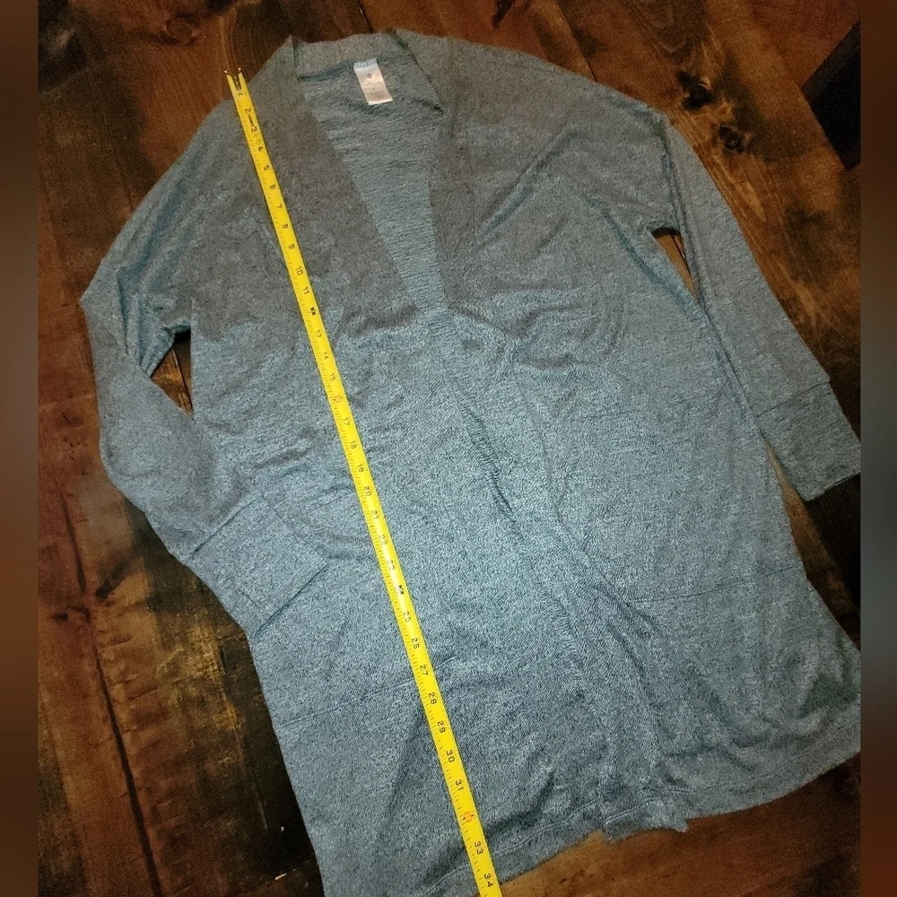 Grey longer length super soft cardigan - Large